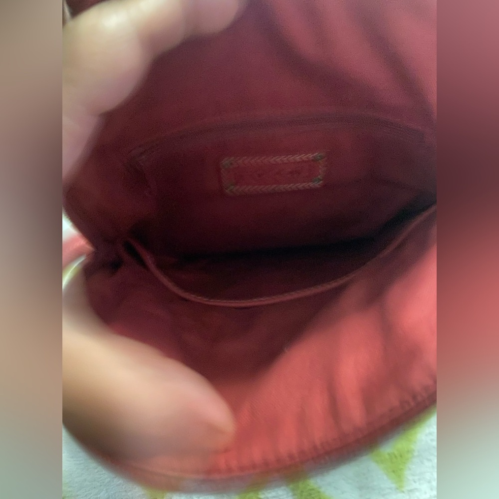 FOSSIL Red Leather SMALL Backpack - Picture 5 of 10